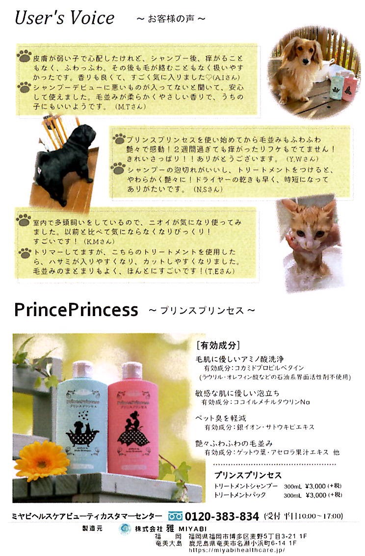 PrincePrincessプリンスプリンセス　トリートメントパック